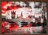 City Art LONDON Red Bus Composing Poster