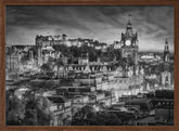 Evening impression from Edinburgh - Monochrome Poster