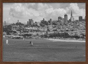 San Francisco Skyline | Monochrome Poster