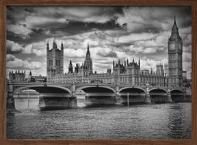 LONDON Houses of Parliament &amp; Westminster Bridge Poster