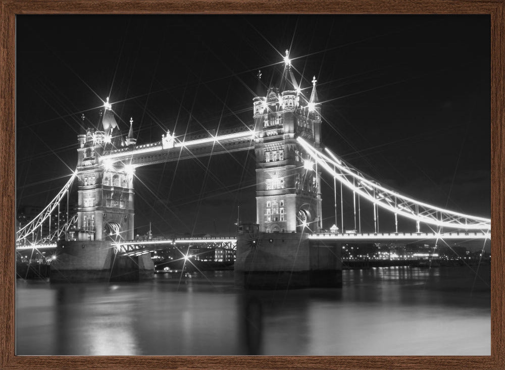 LONDON Tower Bridge at Night Poster