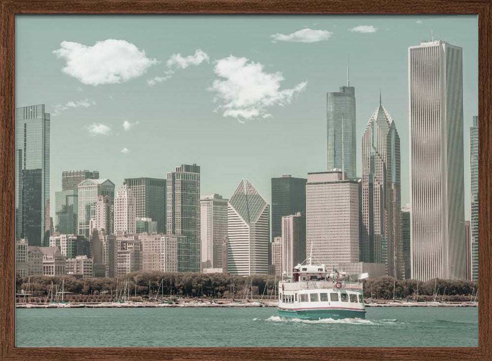 CHICAGO Skyline | urban vintage style Poster