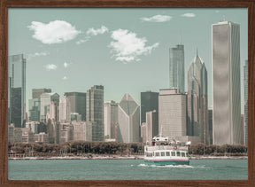 CHICAGO Skyline | urban vintage style Poster