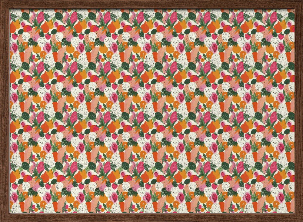 Fresh fruits pattern 3 Poster