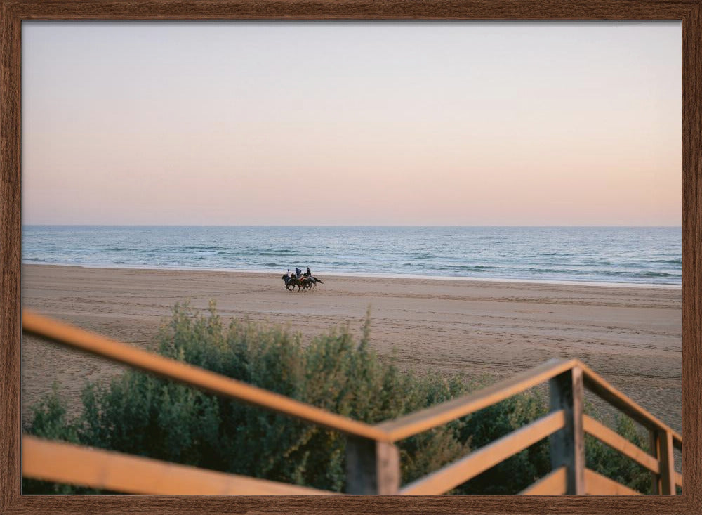 Horses Running on Taghazout Beach Poster