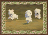 Three Dogs Running Poster