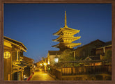 Yasaka Pagoda in historic Kyoto in the evening Poster