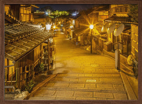 Ninen-zaka in historic Kyoto in the evening Poster