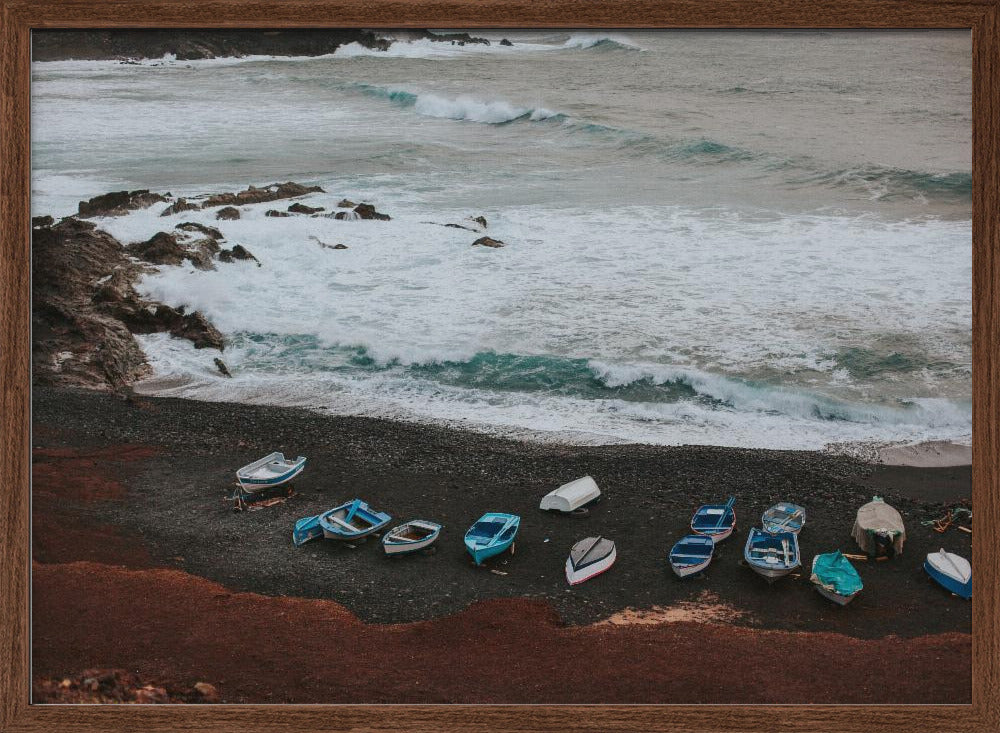 Black Sand Beach Poster