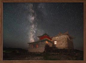 The Milky Way above Ongy Monastery Poster