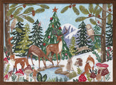 Animal Winter Scene Poster