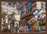 Historic Gastown Steam Clock in Vancouver Poster