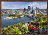 Impressive Pittsburgh Skyline with Duquesne Incline Poster