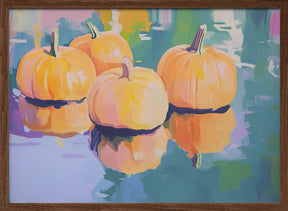 Colorful Pumpkins Poster