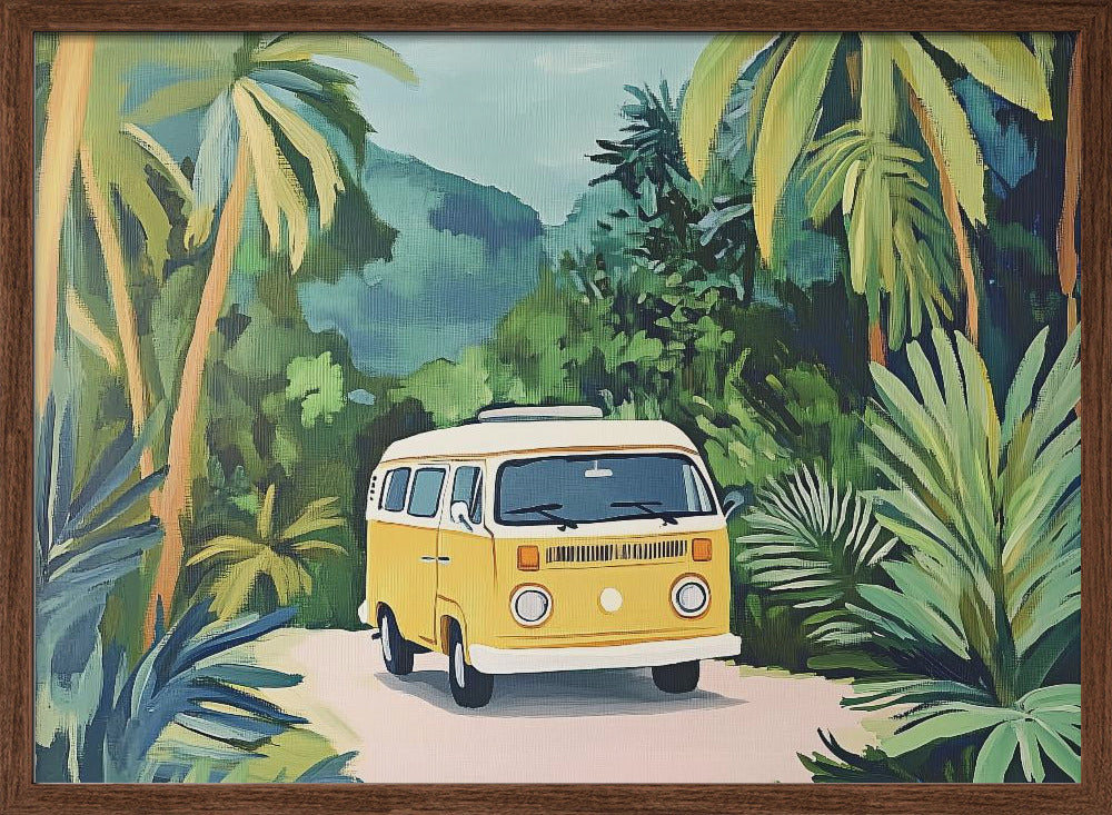 Vintage Camper Van Poster