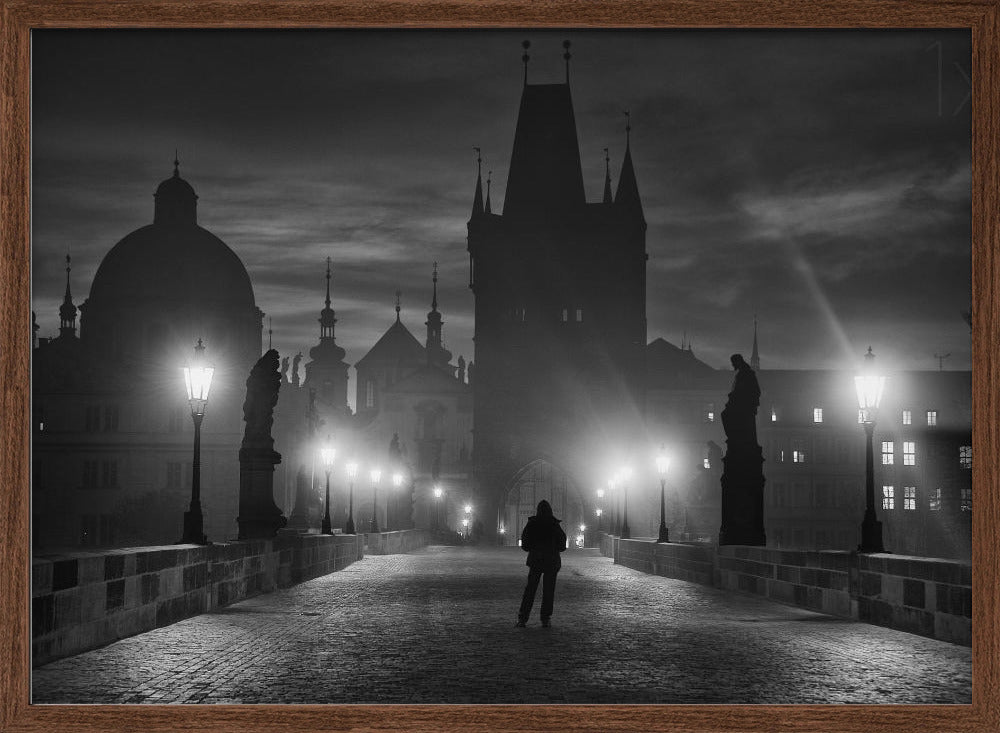 Prague in Black &amp; White Poster