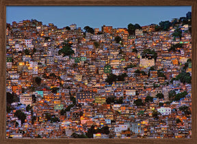 Nightfall in the Favela da Rocinha Poster