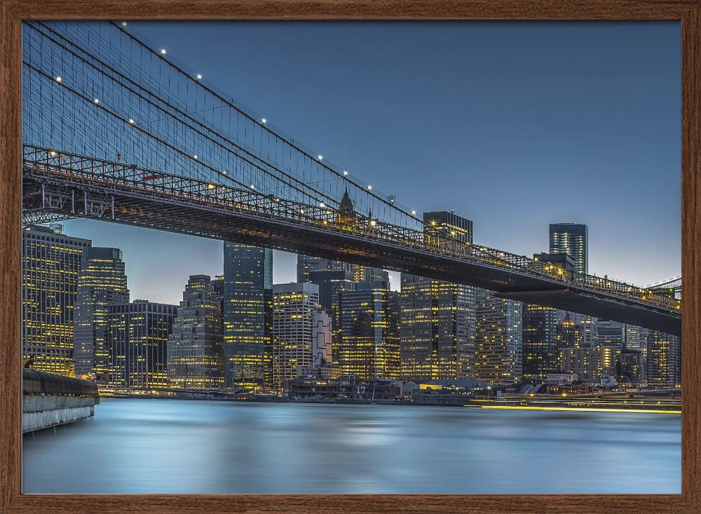 New York - Blue Hour over Manhattan Poster