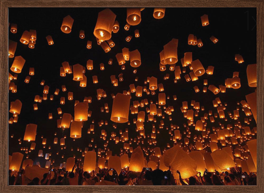 Floating Lanterns Poster