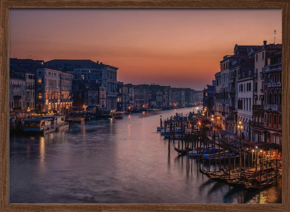 Venice Grand Canal at Sunset Poster