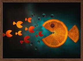 Orange fish Poster