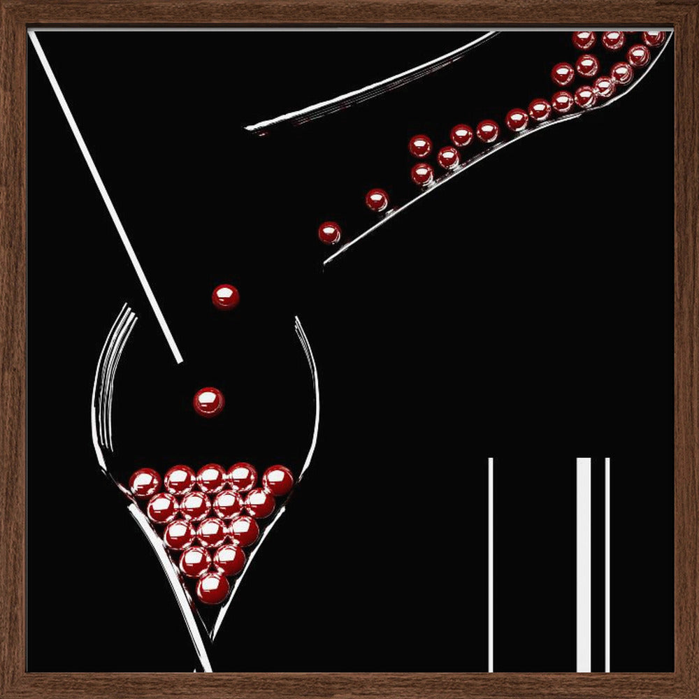 Straw ..Fork..and Marble Poster