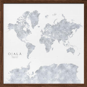 Ojalá world map Poster