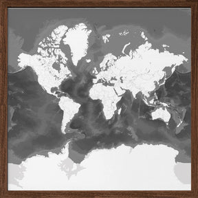 Olson world map Poster