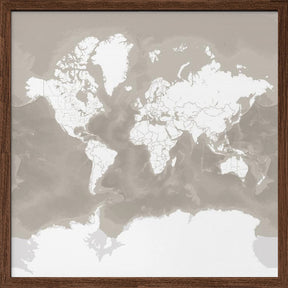 Orien world map Poster