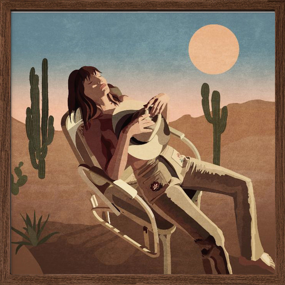 Batıda Dinlenen Kız Poster