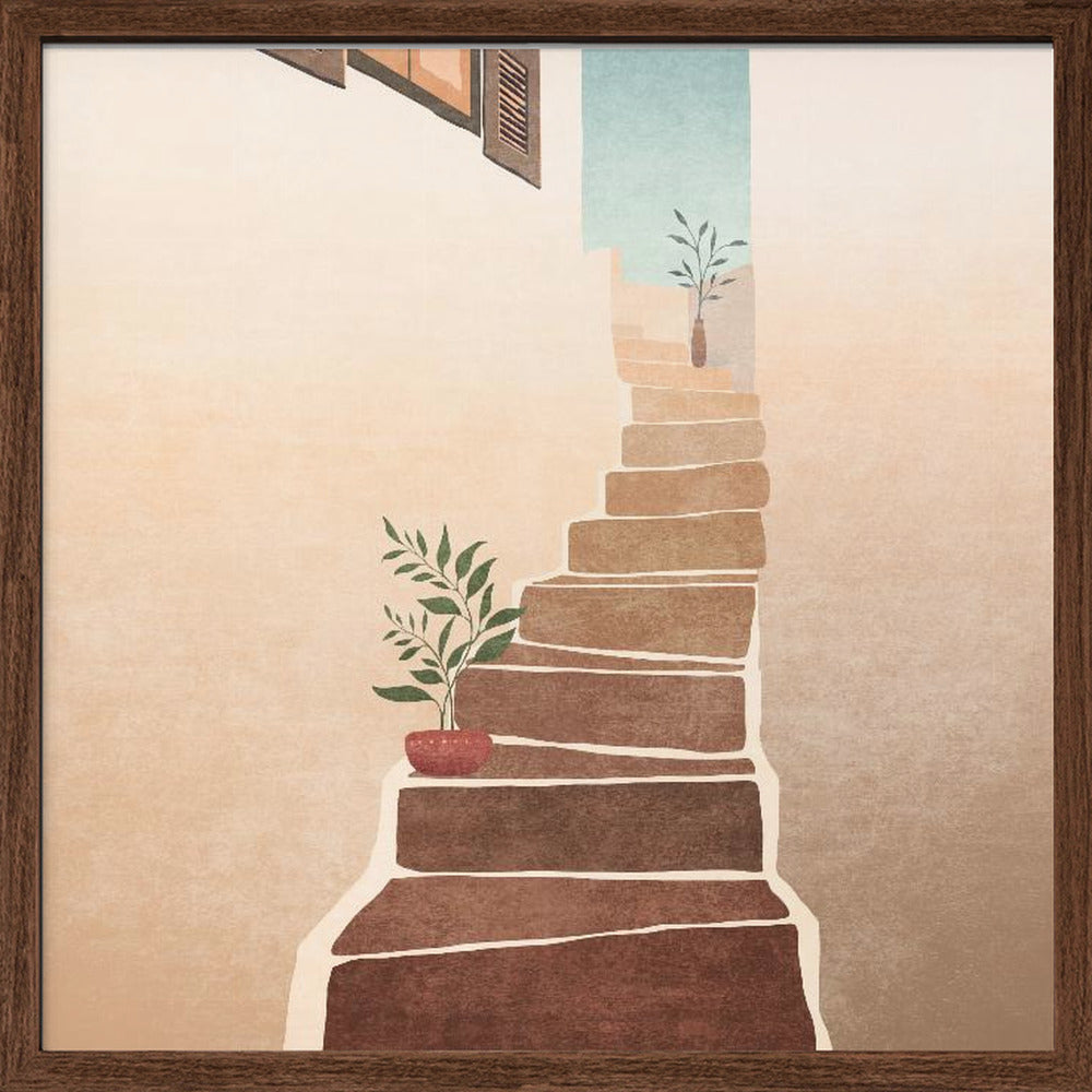 Morocco Stairs Poster