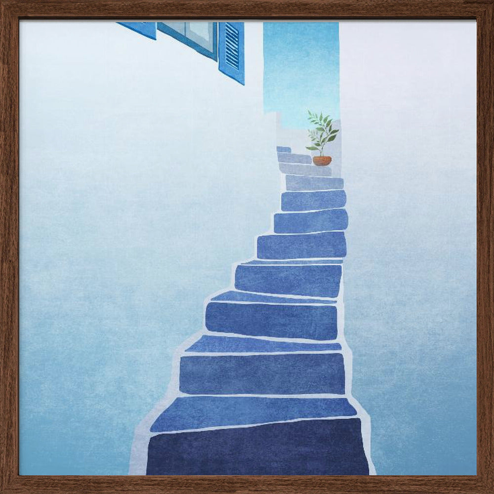 Greece Stairs Poster
