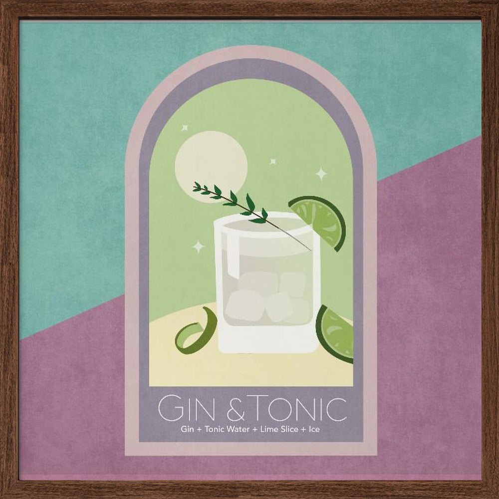 Kokteyl Gin Tonic Poster