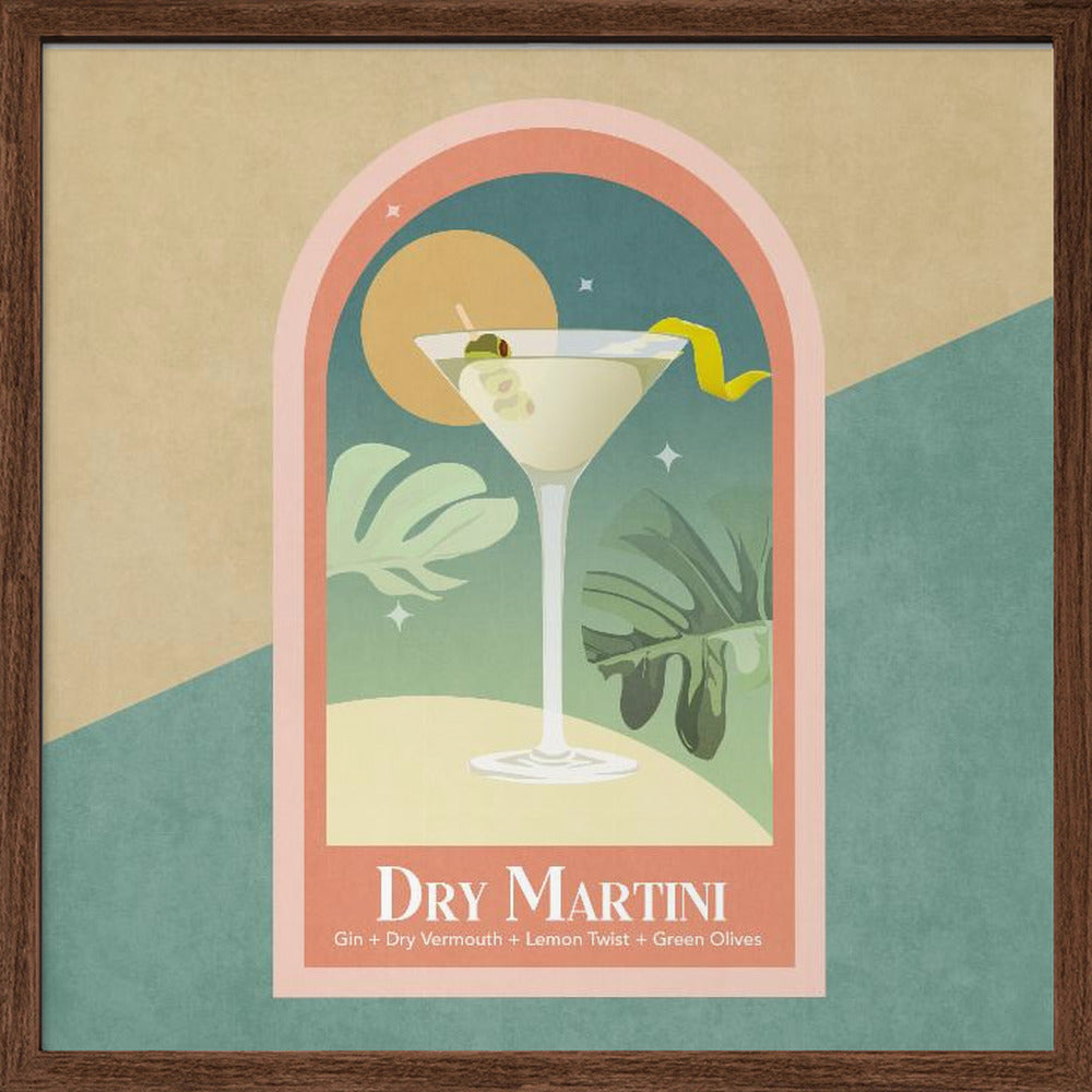 Kokteyl Dry Martini Poster