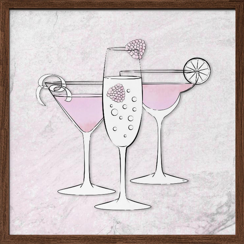 Pink Drinks Poster