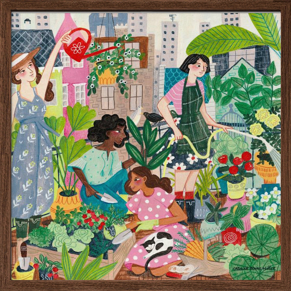 Urban Gardening in the City Poster