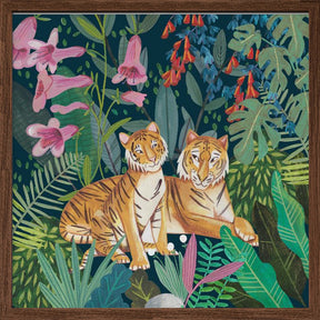 Tigers in the Jungle Poster