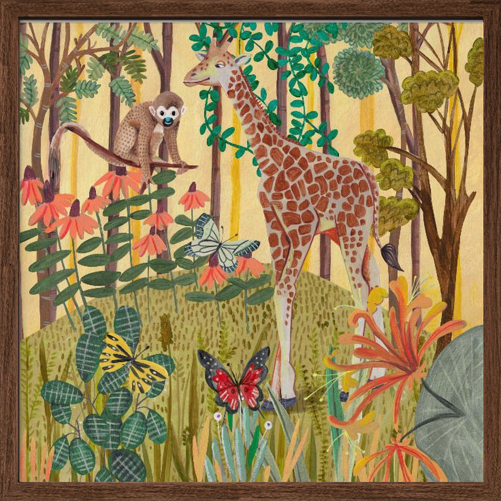 Giraffe in nature Poster