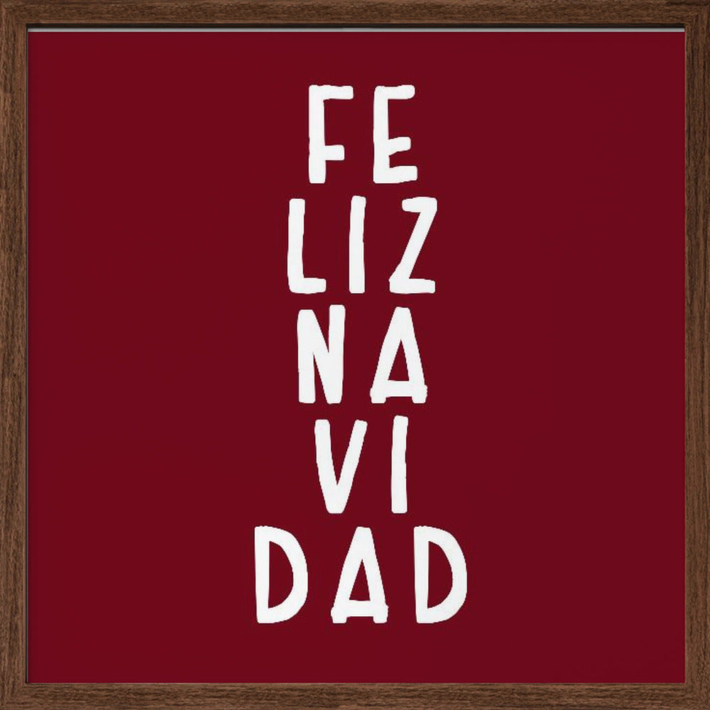 Simple feliz Navidad Poster