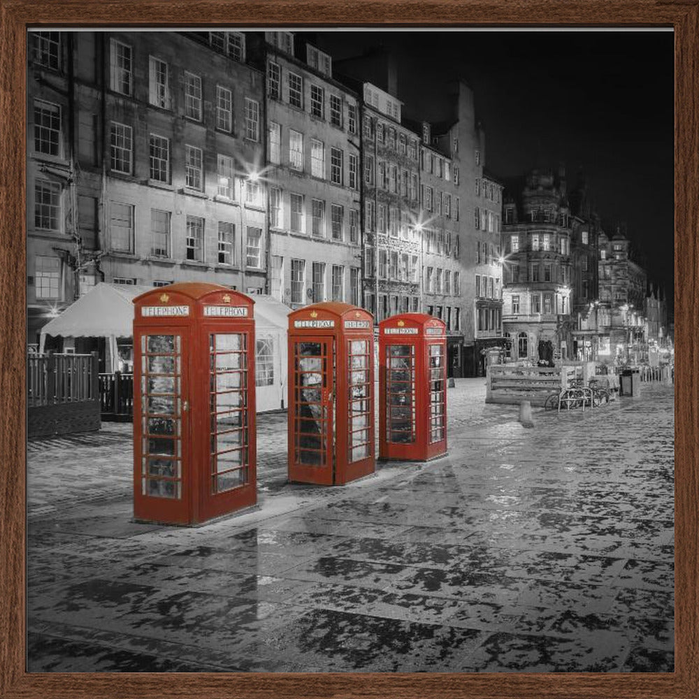 Evening impression of the Royal Mile in Edinburgh - Colorkey Poster