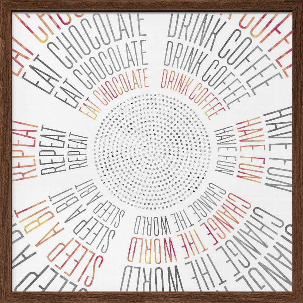 GRAPHIC ART Life Circles Poster