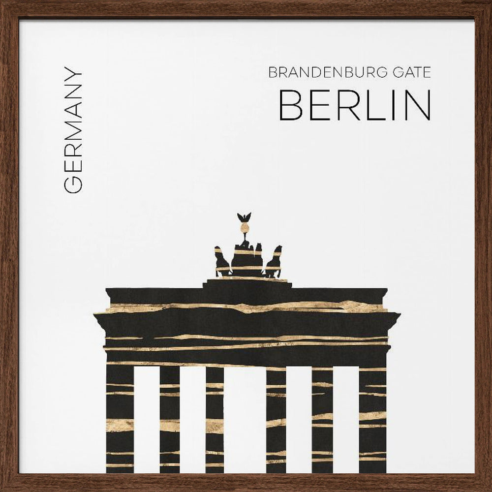 Urban Art BERLIN Brandenburg Gate Poster