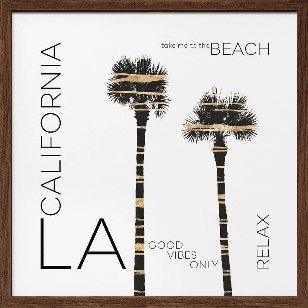 Urban Art LA Palm Trees Poster