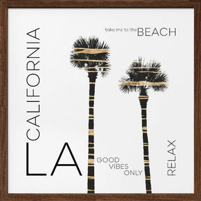 Urban Art LA Palm Trees Poster