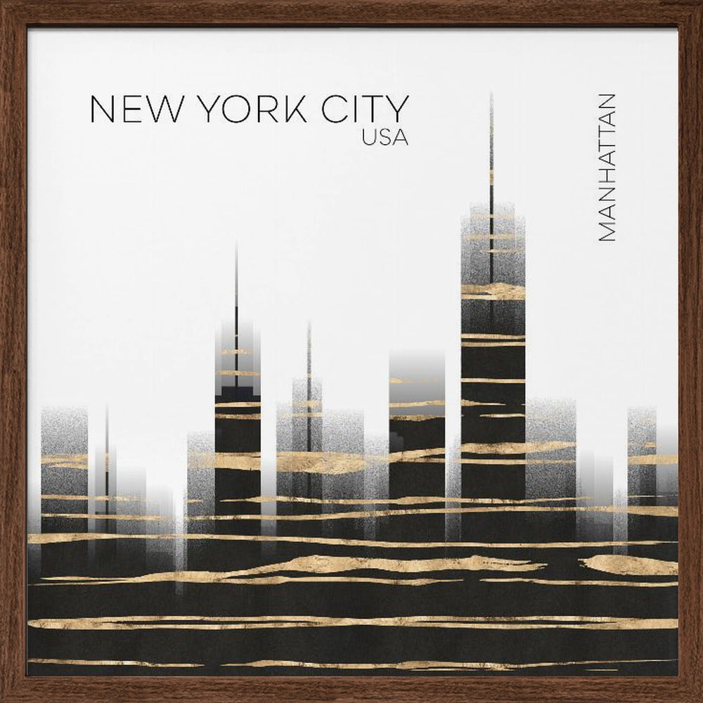 Urban Art NYC Skyline Poster