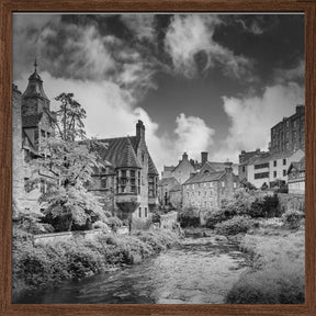 EDINBURGH Dean Village - Monochrome Poster