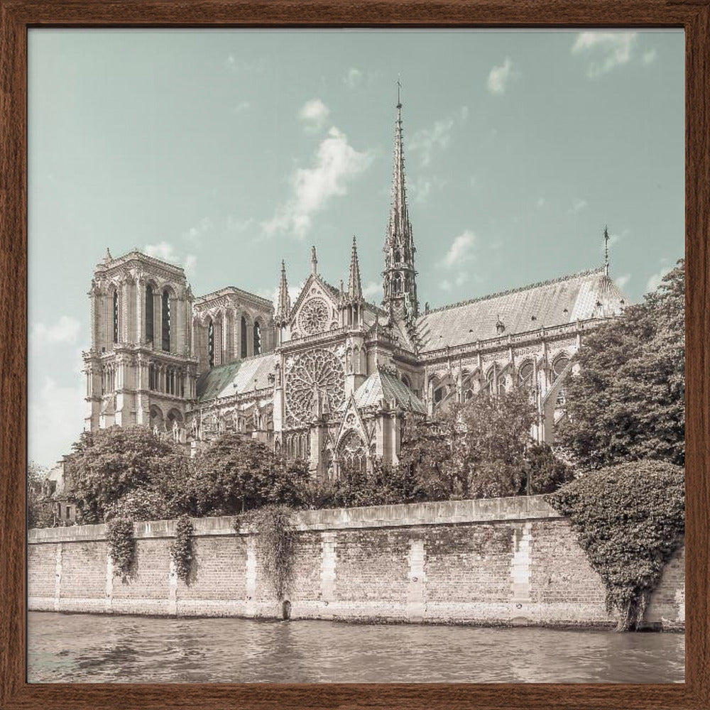 PARIS Cathedral Notre-Dame | urban vintage style Poster