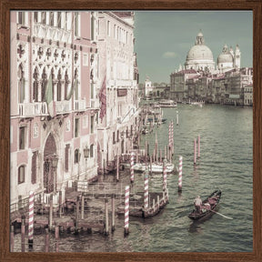 VENICE Canal Grande with Santa Maria della Salute | urban vintage style Poster