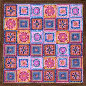 Granny squares blanket Poster