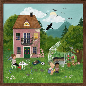 Summerday in the garden Poster